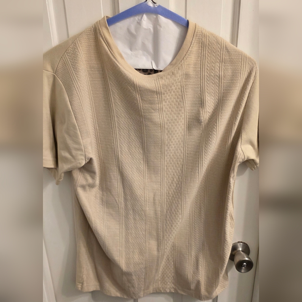Cactus Man Beige Short Sleeve T-Shirt